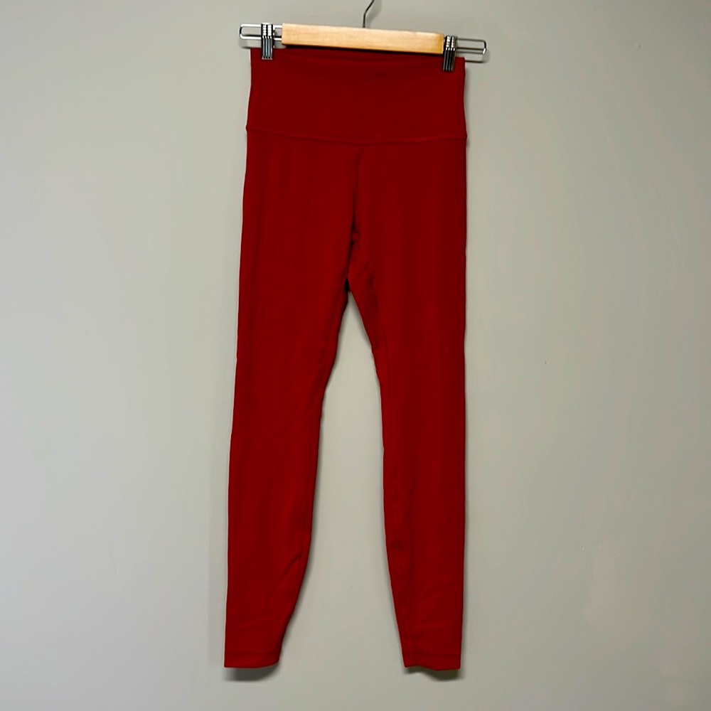Lululemon garnet leggings size 6 worn once